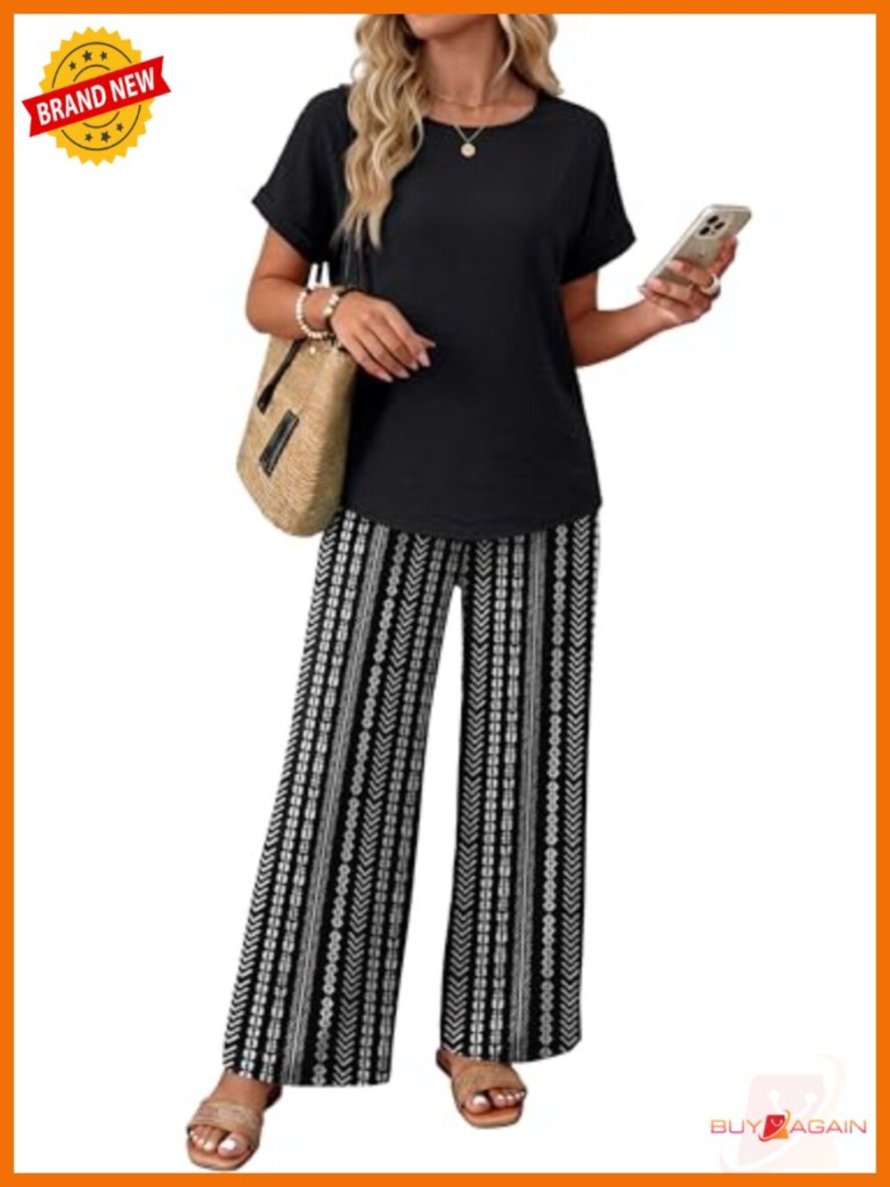 Women's 2 Piece Lounge Set Lightweight Pleated Summer Vacation Outfit